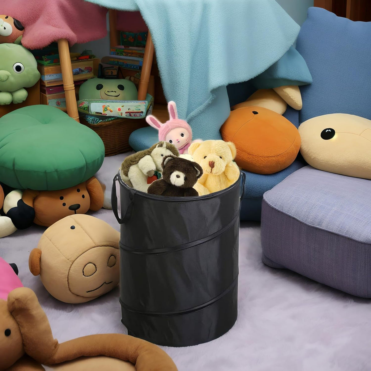 Collapsible Trash can,Folding Garbage Cans,Pop Up Trash Can,Camper Trash can，for Camping Garbage