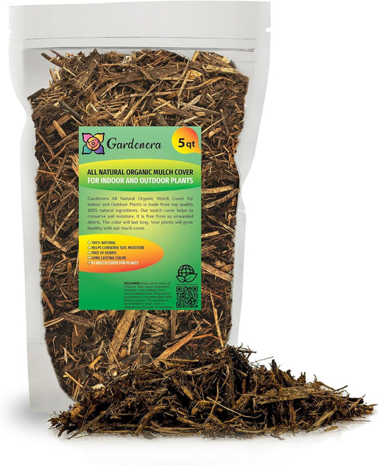 Premium Natural Mulch Cover by Gardenera - Beautify Your Garden and Promote Sustainable Landscaping
