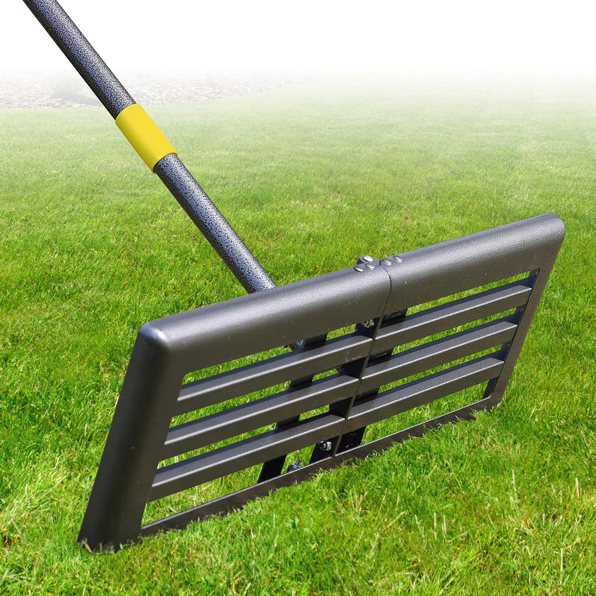 Professional Lawn Leveling Rake 30x10 Heavy Duty - Oversized Leveling Tool with 80" Stainless Steel