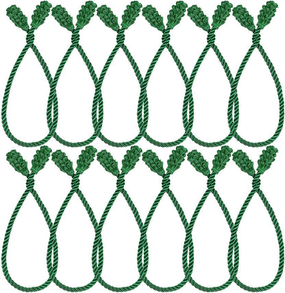 Shappy 12 Pieces Christmas Garland Banister Ties Christmas Decorative Reusable and Flexible Twist