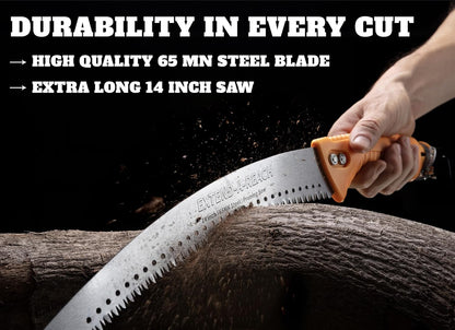 5-24 ft Pole Saw for Tree Trimming // Manual Telescopic Long Pole Tree Trimmer // Tree Trimming Saw