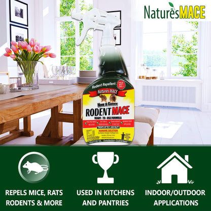 Nature's MACE 1 Gal Rodent Repellent Spray, Mouse & Rat Control for Car Engines, Repel Mice, Indoor