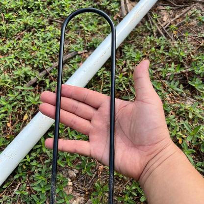 Heavy Duty Trampoline Anchors High Wind U-Shaped Sharp Ends Ground Anchor Galvanized Steel 11.8inch
