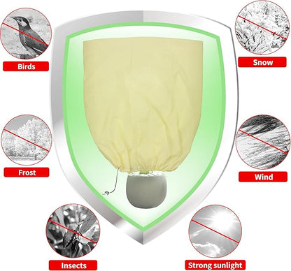 TCBWFY 120x100 Inch Huge Plant Covers Freeze Protection Frost Cloth for Outdoor Plants,2.82oz/yd²