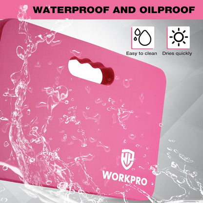 WORKPRO Extra Thick Kneeling Pad, 2-Pack, Soft Foam Cushioning for Knee, Large Foam Kneeler Mat for