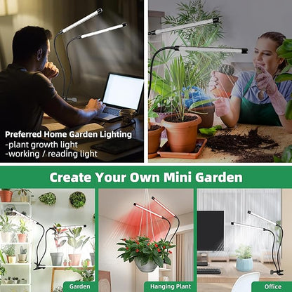 Grow Light 6500K Full Spectrum Plant Grow Lights 84 LED Plant Light with Clip Grow Lamp for Indoor