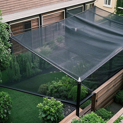 winemana 70% Black Shade Cloth, 3.3 x 13.3 FT Mesh Tarp for Garden Greenhouse Patio, Plants Heat