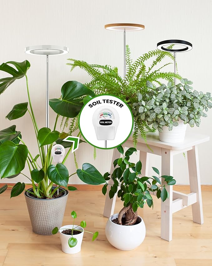 Plant Grow Light,yadoker LED Growing Light Full Spectrum for Indoor Plants, Paired with a Soil