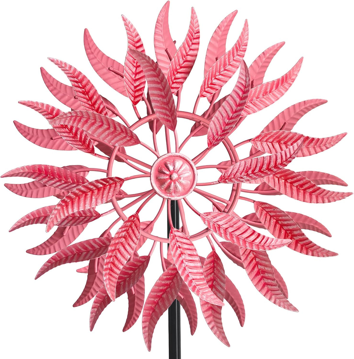 SenflameLarge Outdoor Metal Wind Spinner,Two-Way Wind Sculptures,360 Degrees Kinetic Wind Spinners