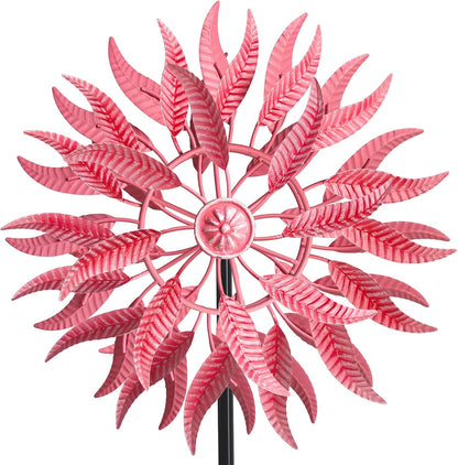 SenflameLarge Outdoor Metal Wind Spinner,Two-Way Wind Sculptures,360 Degrees Kinetic Wind Spinners