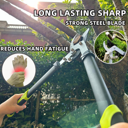 Loppers Hedge Clippers & Pruners Combo Set 3-Piece Hedge Shears, Sharp Tree Trimmer Branch Cutter