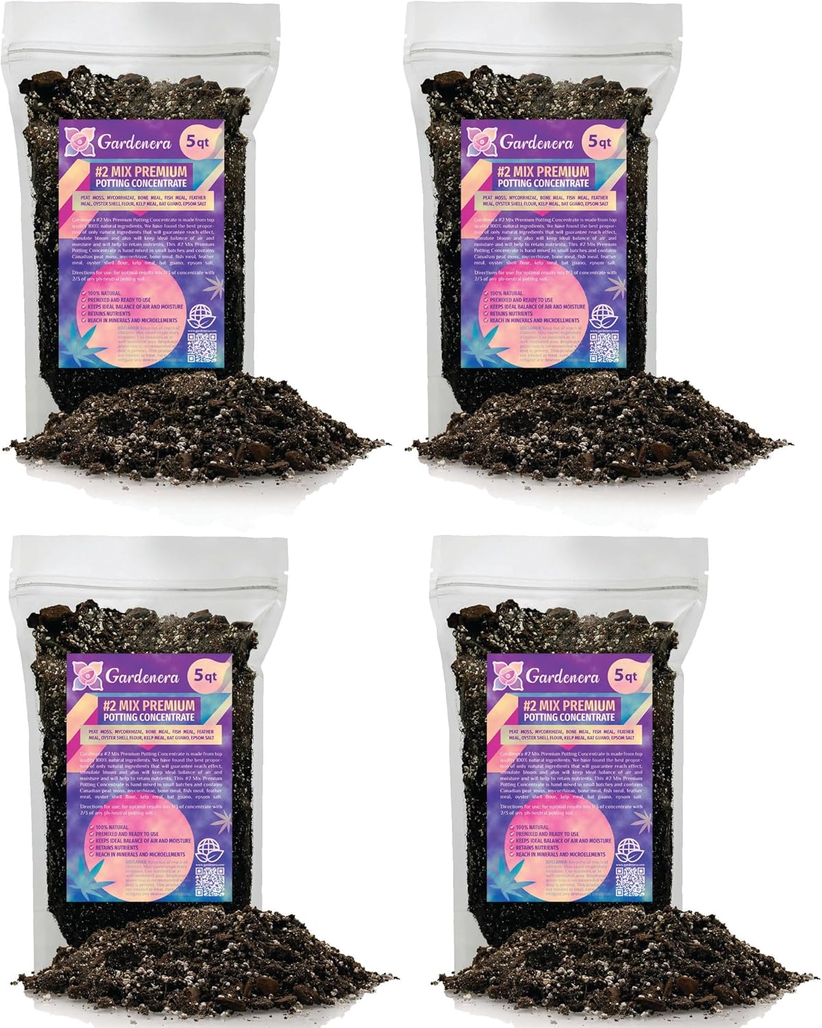 Gardenera Premium Organic #1 Potting Soil Mix - Ideal Nutrient Blend for Robust, High-Yield, and
