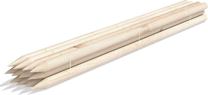 Greenes Fence RC80NR612U Round Lodge Pole Stake, Untreated