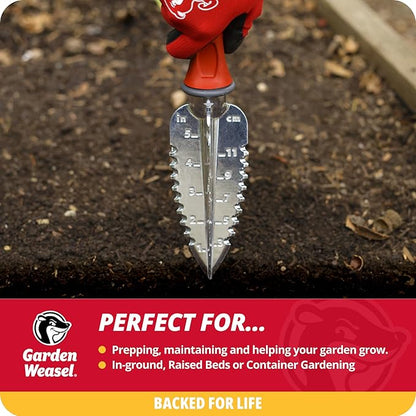 Garden Weasel 3-Piece Hand Tool Combo Set | Trowel, Transplanter and Cultivator | Heavy Duty Lawn
