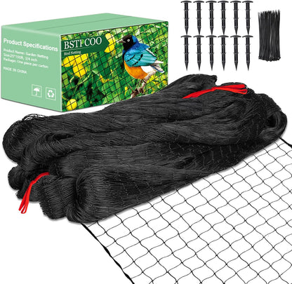 Bird Netting 25'x100' with 3/4" Mesh Nylon Chicken Net Roof Hawk,Poultry Netting for Chicken Run