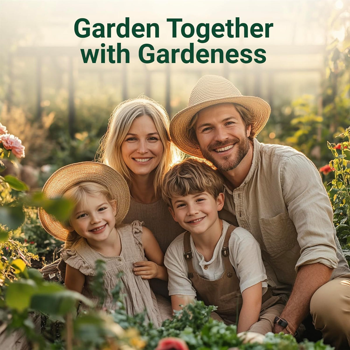 Gardeness Non-stick Coated Blade Bypass Pruning Shears-Garden Clippers For Gardening, Handheld