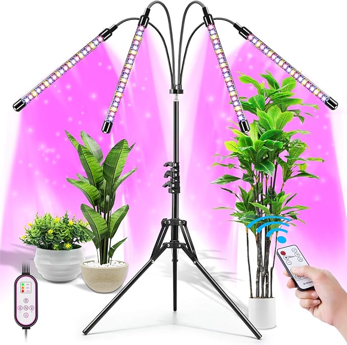 Plant Grow Lights for Indoor Plants Full Spectrum, LED Floor Plant Lights for Indoor Growing with