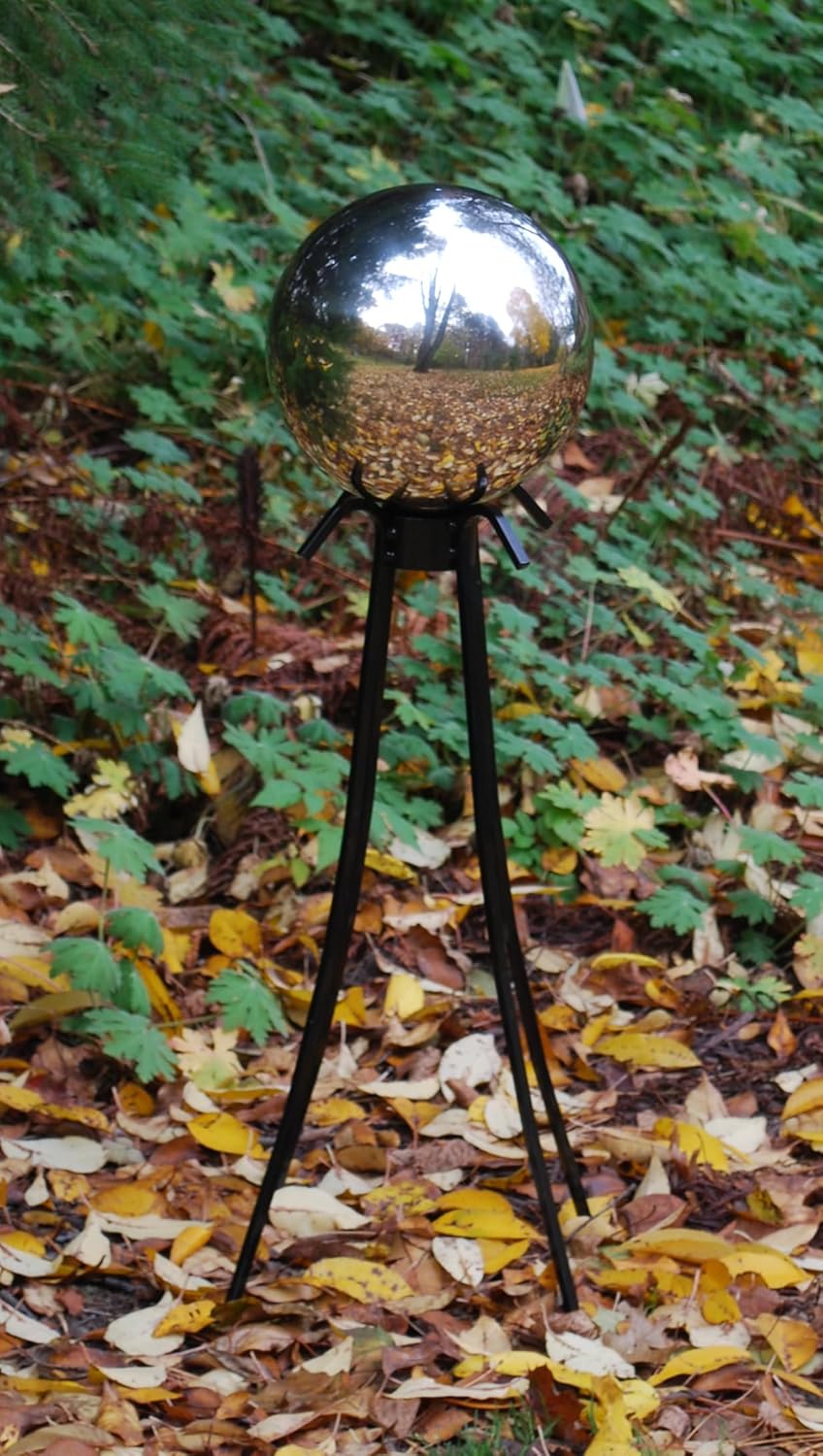 Echo Valley 8102 10-Inch Glass Gazing Globe, Silver