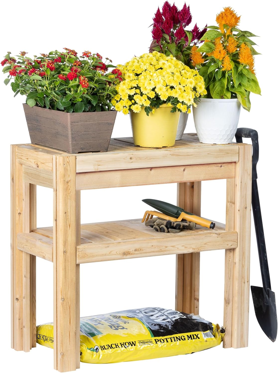 Greenes Fence Cedar Adjustable Storage Shelves, 31 in. x 16 in. x 30 in. - Made in USA with North