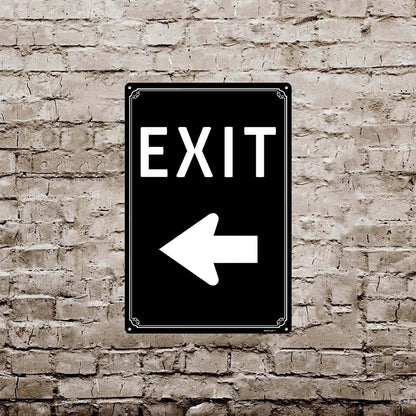 12x16"Exit Sign with Right Arrow - High-Intensity Aluminum Parking Lot Sign, Weatherproof &