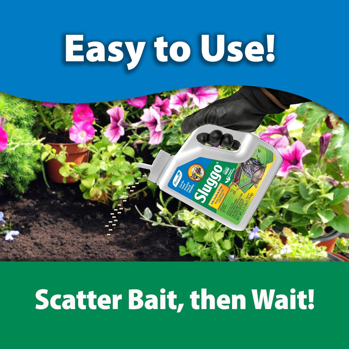 Monterey - Sluggo - Wildlife and Pet Friendly - Snail & Slug Killer, OMRI Listed for Organic