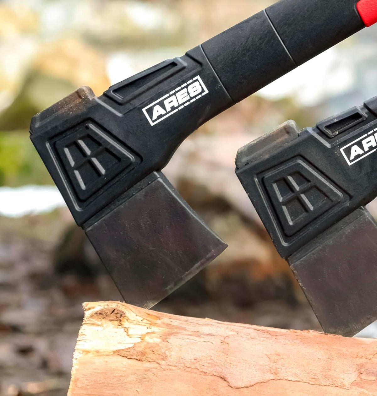 ARES 45005 – 18-Inch Chopping Axe – Lightweight Fiberglass Handle Construction – High-Carbon Steel