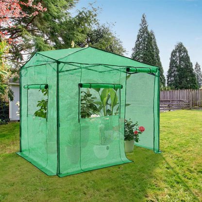 EAGLE PEAK Instant Pop-up Greenhouse, Indoor Outdoor Plant Gardening Green House, Roll-Up Zipper