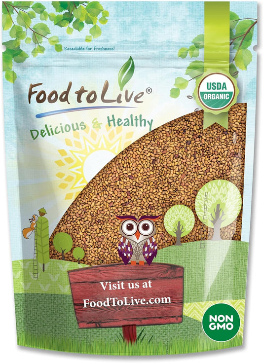Food to Live - Organic Alfalfa Seeds for Sprouting, 3 Pounds - Non-GMO, Edible Seeds, Pure, Vegan