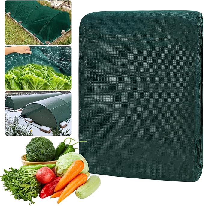 Plant Covers Freeze Protection 10 x 50 FT 1.2oz/yd² Frost Cloth Blankets for Outdoor Plants in