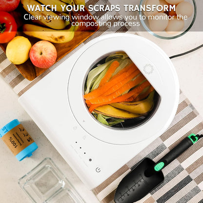 Airthereal Revive R500-V Electric Kitchen Composter with Visual Cover, Upgraded SHARKSDEN®