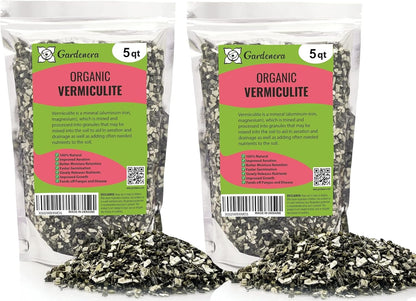 Horticultural Organic Vermiculite for Plants - Medium Grade - Natural Soil Additive for Gardening