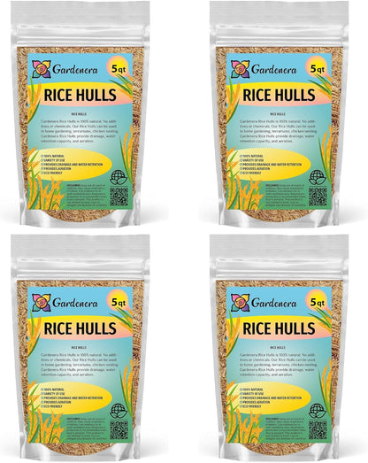 Premium Rice Hulls by Gardenera - Create Healthy and Resilient Plants Through Enhanced Aeration and
