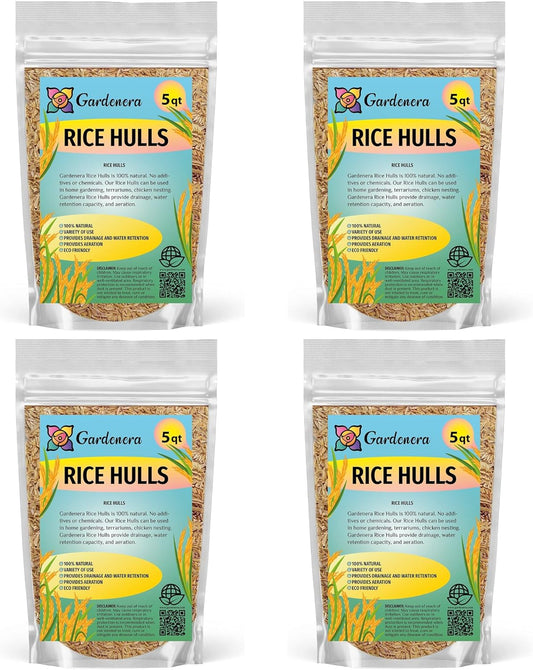 Premium Rice Hulls by Gardenera - Create Healthy and Resilient Plants Through Enhanced Aeration and