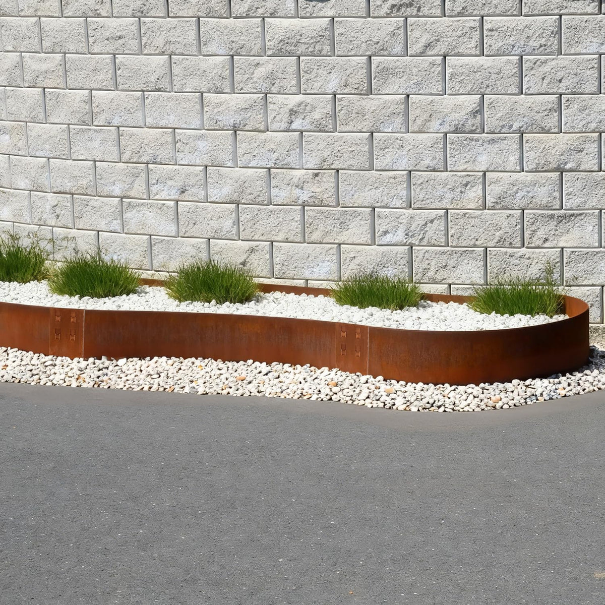 Corten Steel Edging Steel Landscaping Edging 40 Inch Strips 12 Inch Depth Garden Landscape Edging