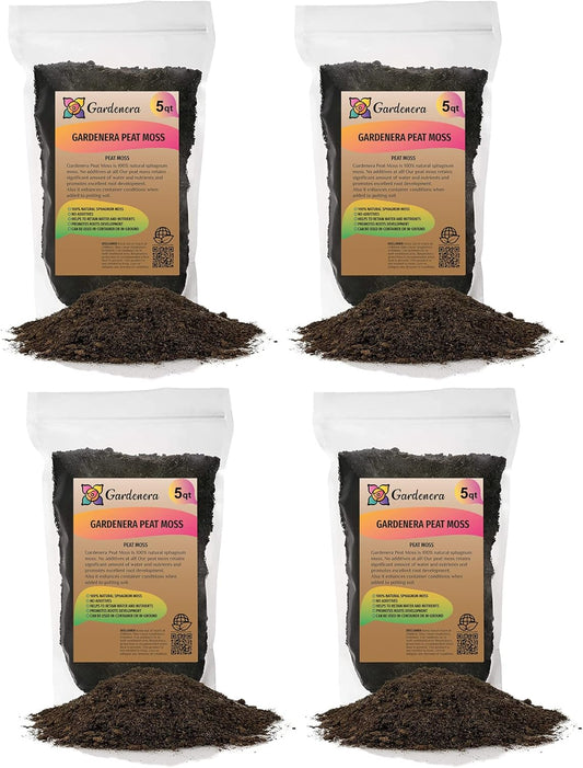 Premium Natural Sphagnum Peat Moss - Gardening Soil Amendment and Carnivorous Plant Soil Media by