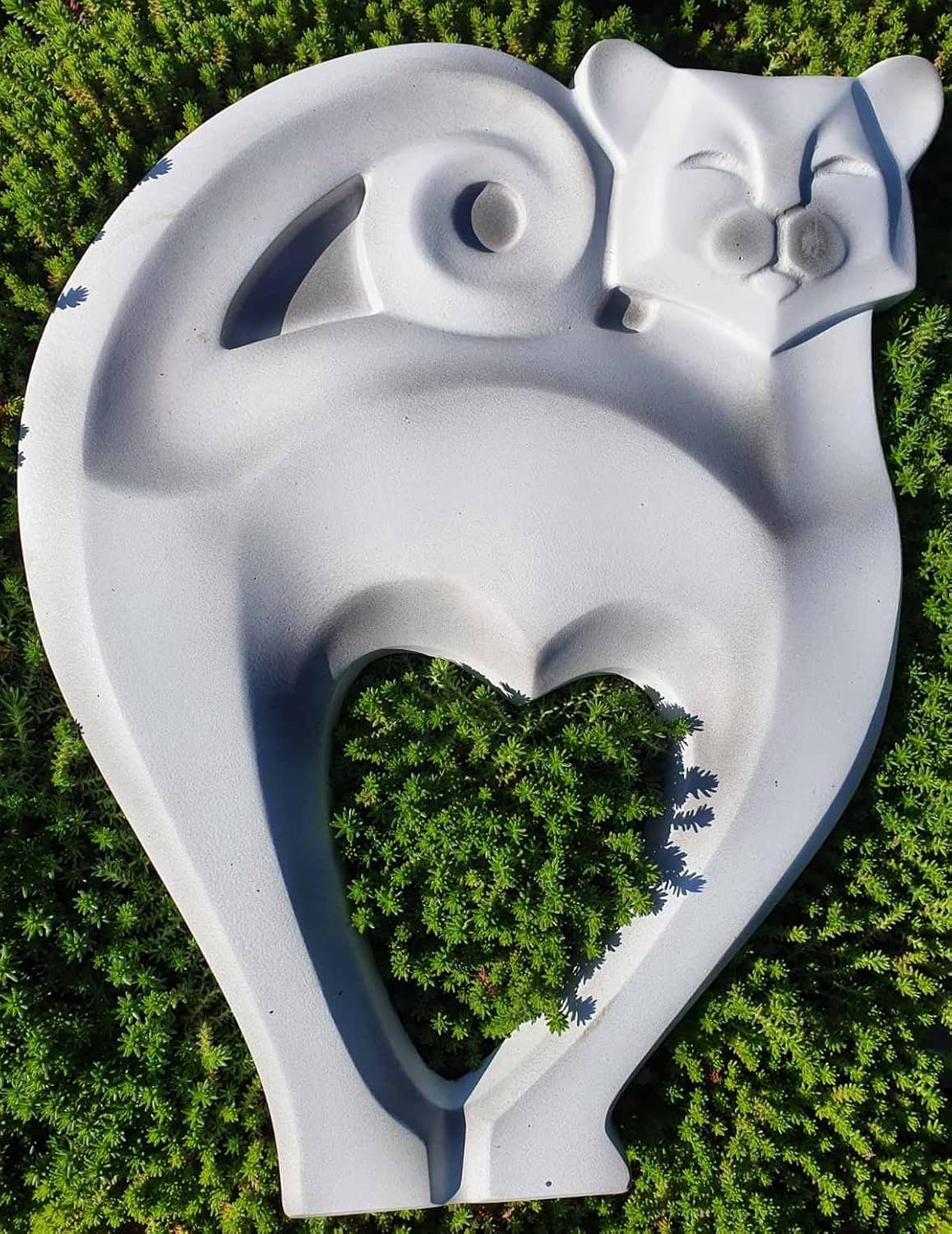 SvitMolds Mold Garden Cat Kitten Casting Concrete Decor Garden Statue Tomcat Cement D71