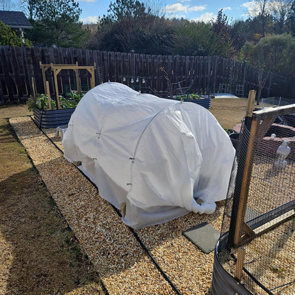 Garden Hoops Grow Tunnel, 6 Sets of 7FT Greenhouse Hoops for Raised Beds, Rust-Proof Fiberglass