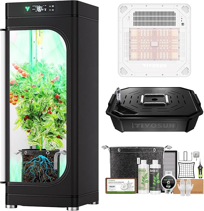 VGrow All-in-One Smart Grow Box, Professional System with Samsung LM301H EVO Grow Light, Advanced