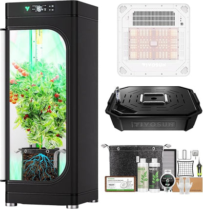 VGrow All-in-One Smart Grow Box, Professional System with Samsung LM301H EVO Grow Light, Advanced
