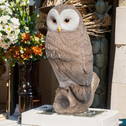 Owl Outdoor Statues Garden Yard - Decoration Home Decor Indoor Desk Tabletop Collectible Figurines