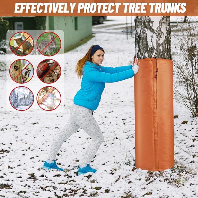 2Pack Palm Tree Root Protectors Winter Protection for Trees Root Self Adhesive Plant Trunk