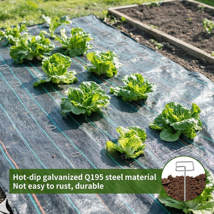 60 Pcs 6 Inch Landscape Fabric Staples, Tensile Strength 450-500Mpa -Non-Bending Garden Stakes
