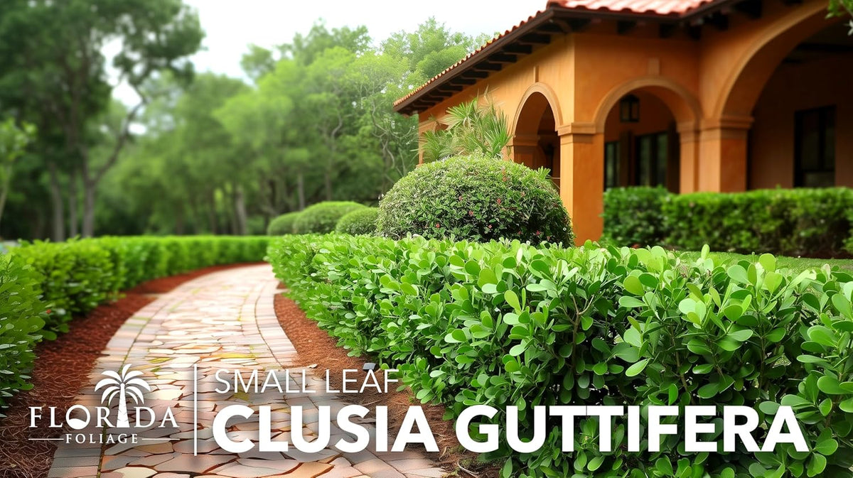 Clusia Guttifera Small Leaf | 3 Live Plants | Clusia guttifera | Privacy Hedge Plants | Evergreen