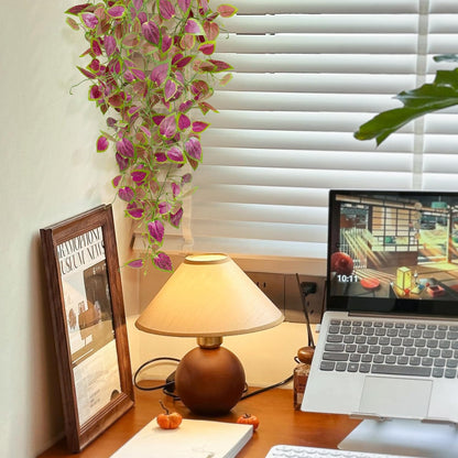 Artificial Hanging Potted Plants, Small Fake Purple Potted Plant Faux Ivy Vine Plant for Shelf Home