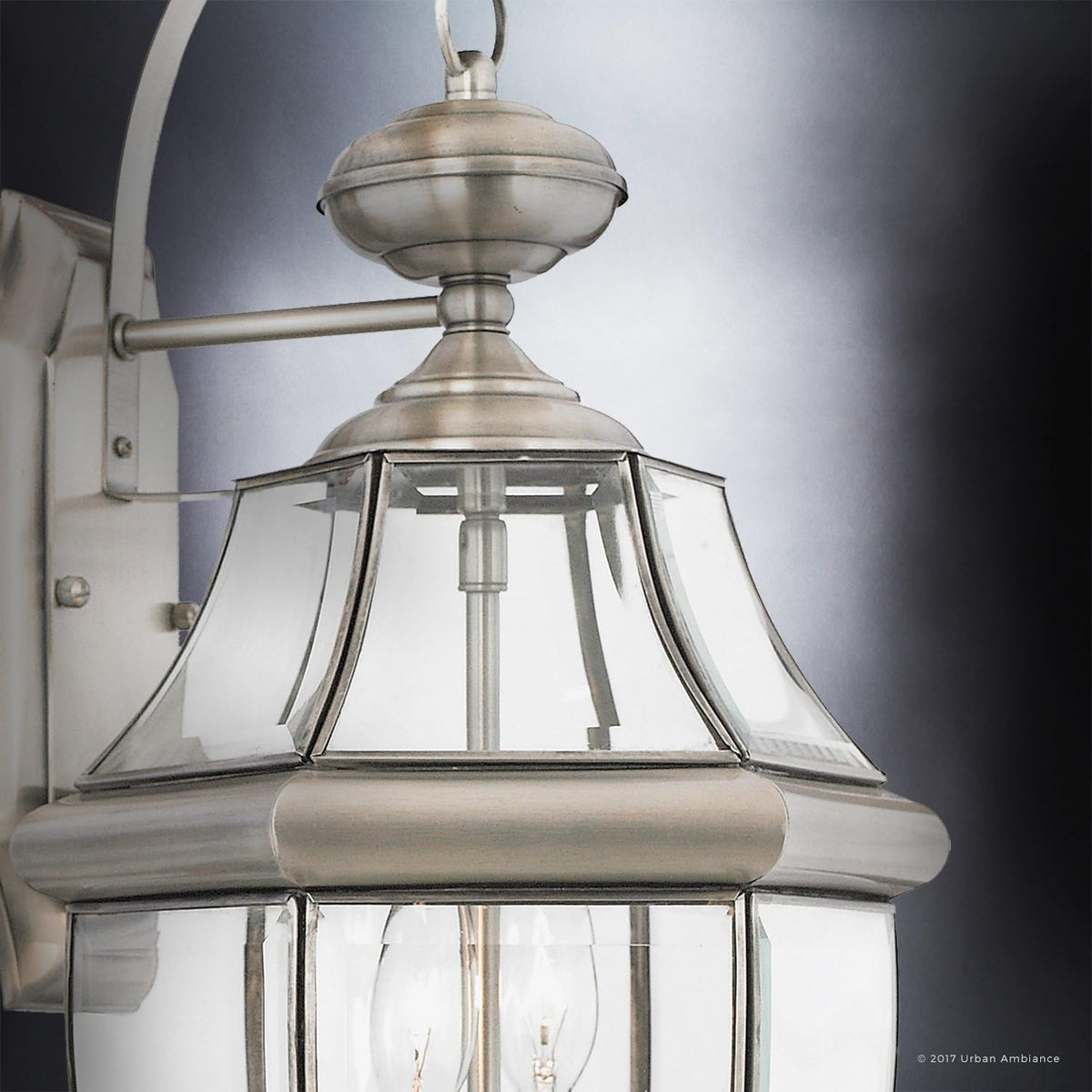 Urban Ambiance Luxury Colonial Outdoor Wall Light, Large Size: 20" H x 10.5" W, with Tudor Style