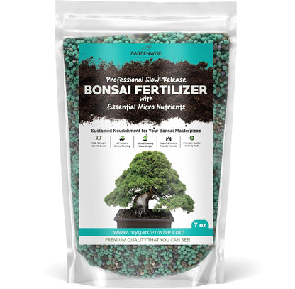 Slow-Release Bonsai Fertilizer with Essential Micronutrients - Professional Grade Bonsai Tree