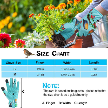 Leather-Gardening-Gloves for Women,Thorn-Proof Work-Gloves for Weeding,Digging,Planting,Pruning