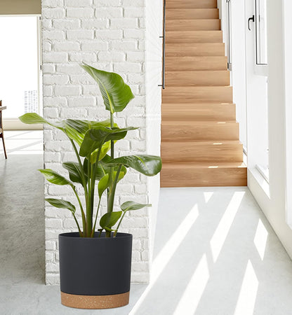 kubvici Plant Pots for Indoor Plants, 2 Pack 12 Inch Pots for Plants, Lightweight Large Planters