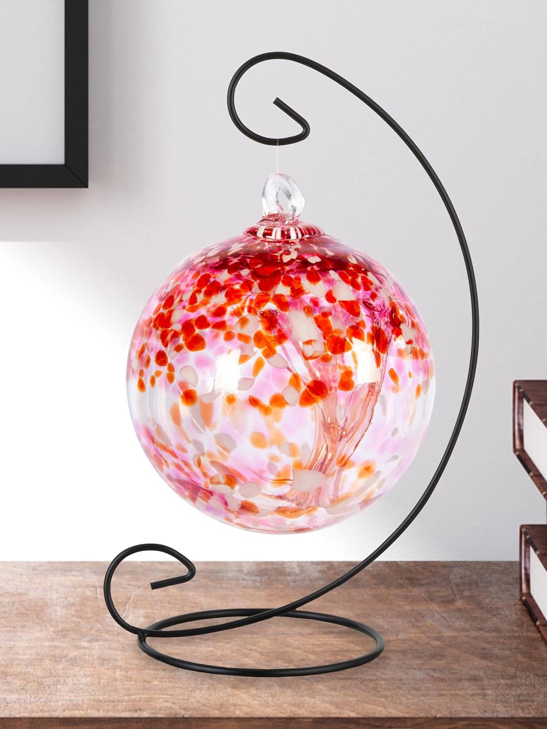 Dale Tiffany AC23212-D6 Rainbow Tree of Life Hand Blown Art Glass Ornament Witch Globe Gazing Ball