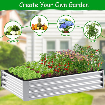 6x3x2FT Raised Garden Bed Liner for Gardening Outdoor, 2mm Thick, Rectangle